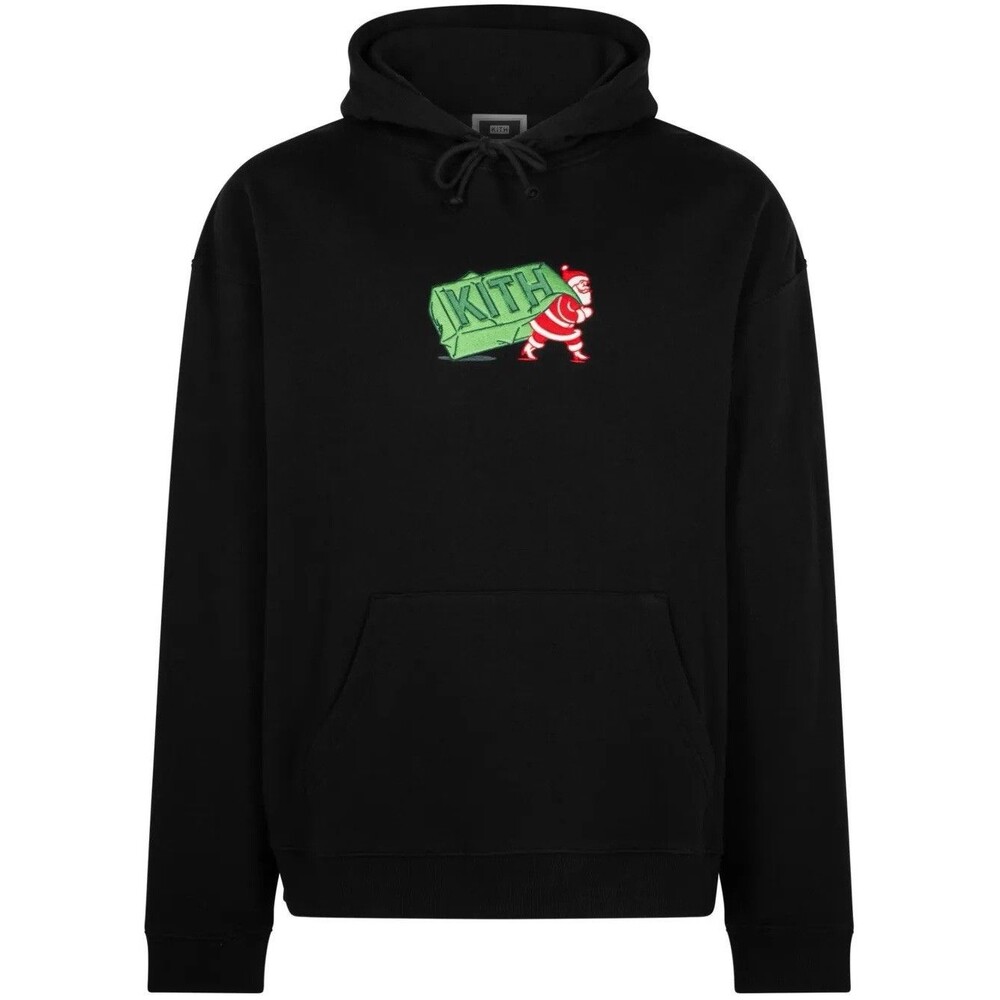 Kith Kithmas Comic Santa Williams III Hoodie Black FW24 Mens Size S NWT SEALED